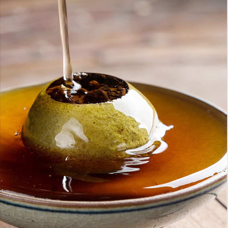 素言茶坊~孔雀礼盒30粒2010年新会小青柑高清大图