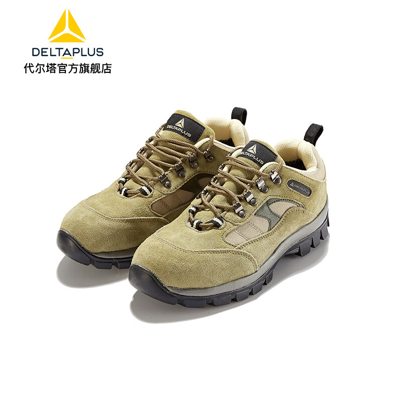代尔塔 (Deltaplus) 301305 耐高温劳保鞋安全鞋毛面牛皮定做防砸防刺穿耐磨耐油 棕色 38码
