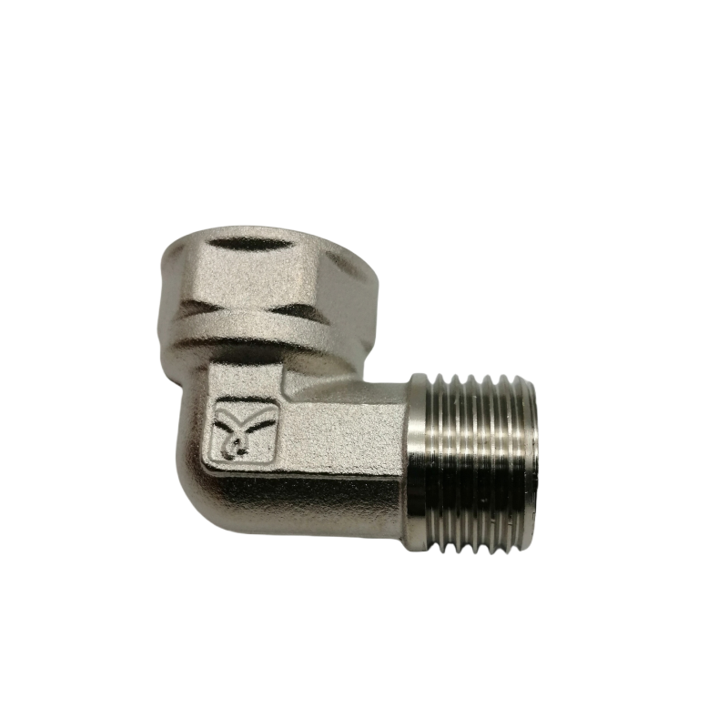 南方卫通 全铜内外丝弯头 内外螺纹弯头 水暖配件 4分电镀内丝*外丝弯头高清大图