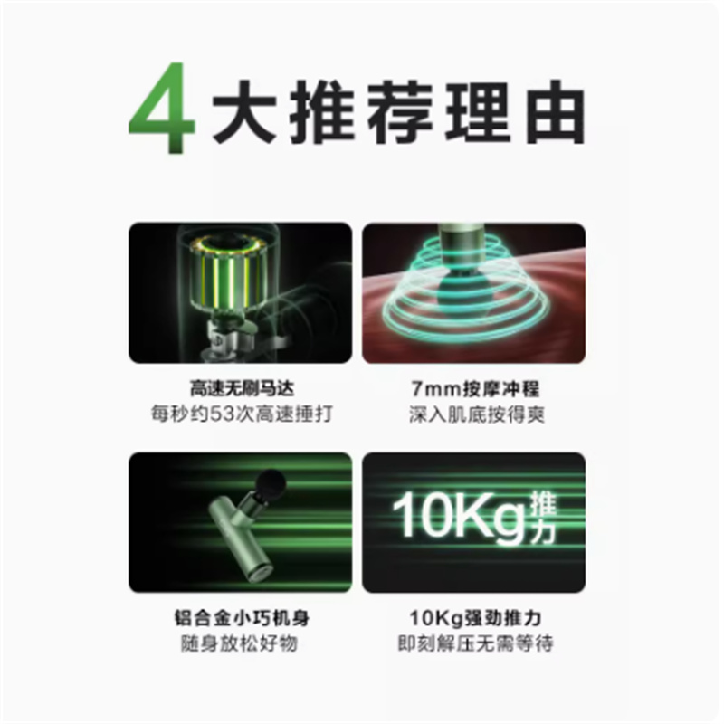 SKG生日礼物筋膜枪F3-2肌肉放松便携按摩仪多功能颈膜枪家用按摩枪按摩器实用礼品送父母爸妈男女友高清大图