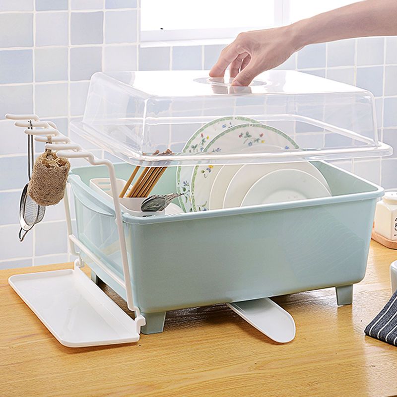 家用厨房沥水碗架大号带盖碗柜碗盘筷勺沥水篮单双层沥水收纳碗柜
