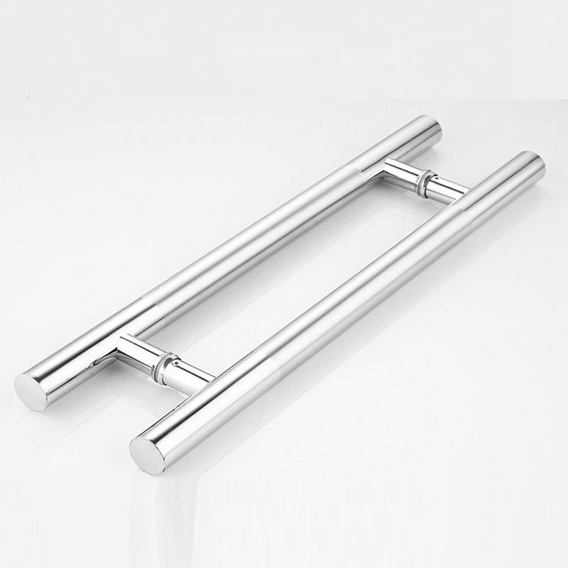 红鲸鱼 玻璃门拉手 圆管中砂玻璃门扶手 简约门把手 1组高清大图