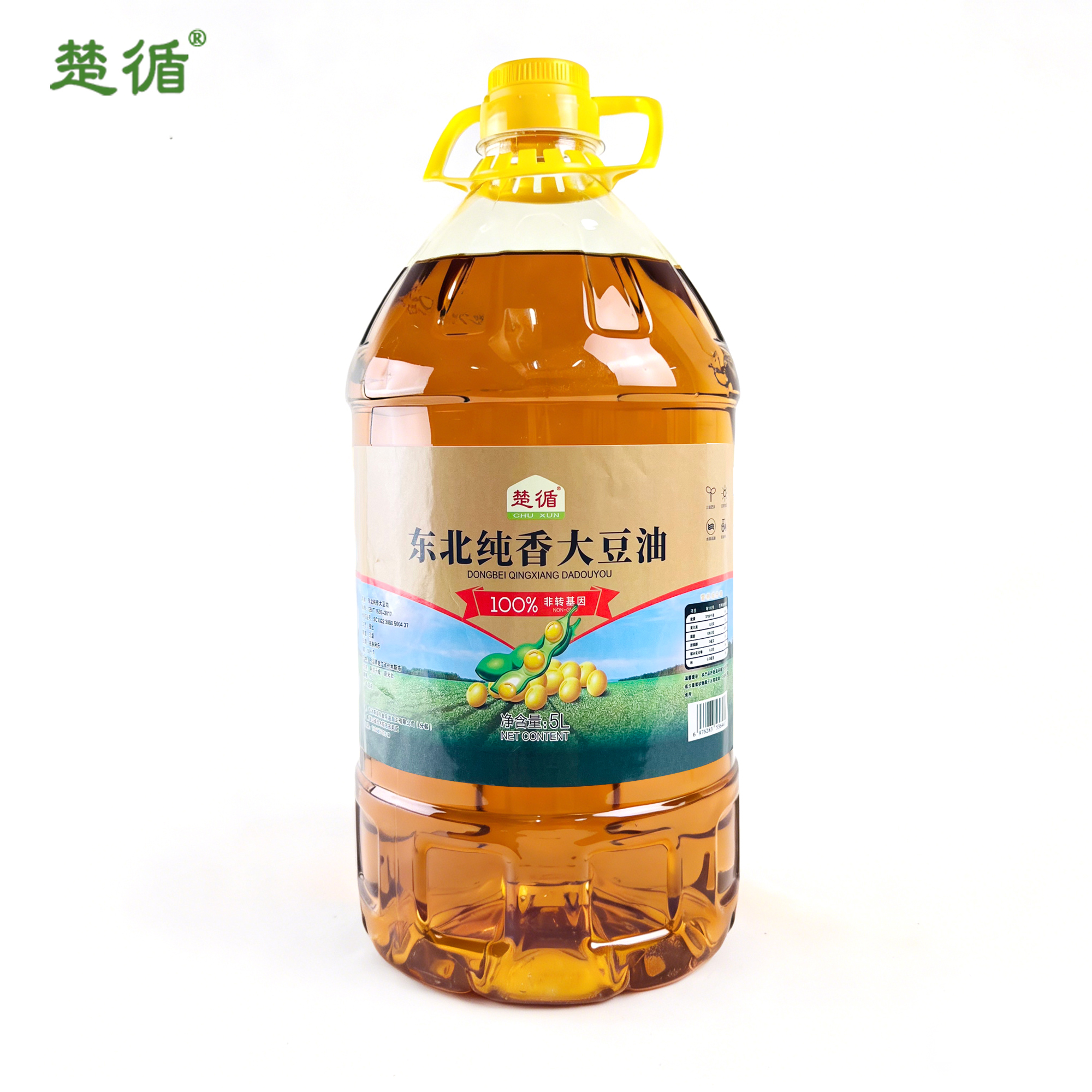 楚循 东北纯香大豆油 5L 桶高清大图