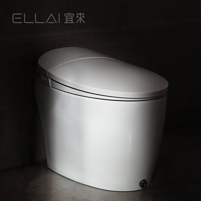 宜来卫浴智尚即热式智能马桶无水箱一体坐便器感应开盖遥控冲洗烘干