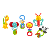 Fisher Price 费雪缤纷动物礼盒FBH62塑料玩具3个月以上