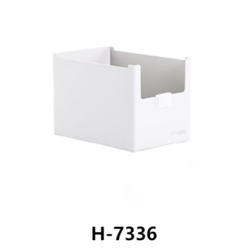 禧天龙(Citylong) H-7337直角柜内收纳盒3个装(纯白)桌面化妆首饰抽屉整理盒3.8L高清大图
