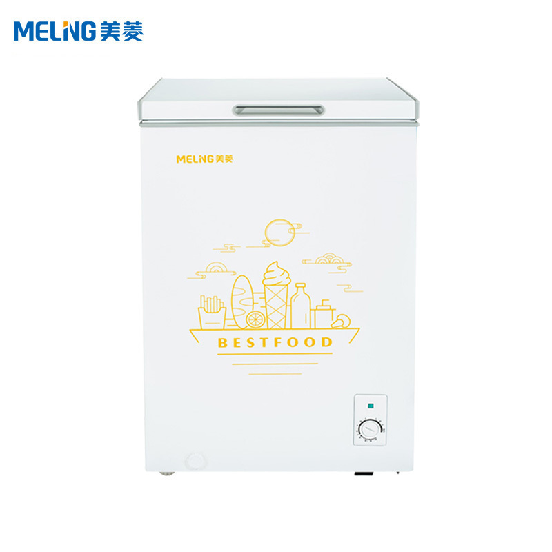 美菱(MELING) 142升 卧式冷柜 小型家用商用保鲜冷藏冷柜顶开门单温冰柜卧式冰箱柜 BC/BD-142DT