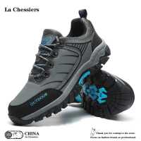 La Chessiers户外登山鞋男防水防滑耐磨秋冬新款运动鞋轻便爬山大码徒步鞋 灰色 39码