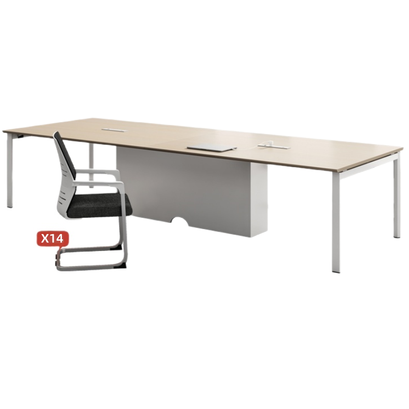 铭思达会议桌4米+14椅套高清大图