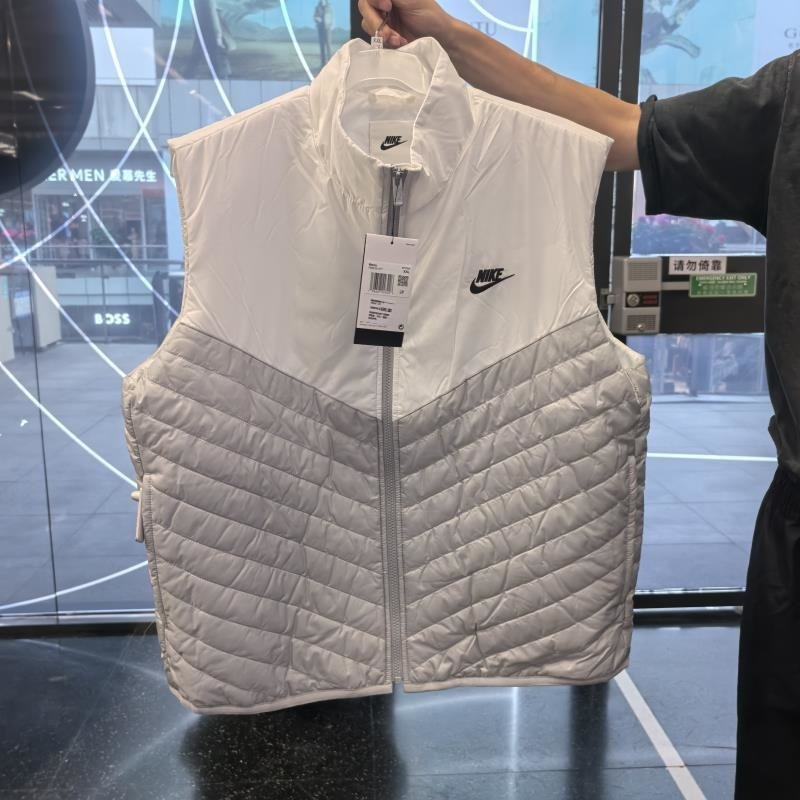 NIKE耐克棉背心运动休闲保暖舒适男装立领马甲FB8202-077 D