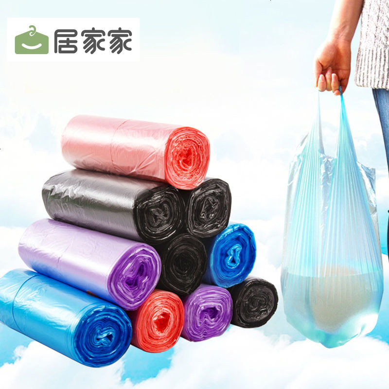 背心式塑料袋家用厨房大号垃圾袋加厚150只装手提式拉圾袋