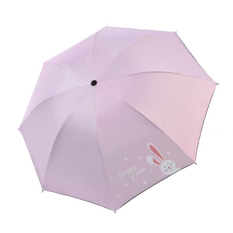 手动钢骨伞架 黑胶布 橡胶漆手柄YF-S2021013 晴雨两用伞