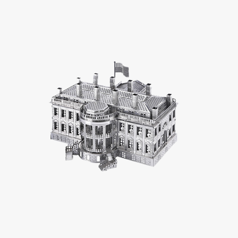 拼酷 白宫 3D立体拼图-银