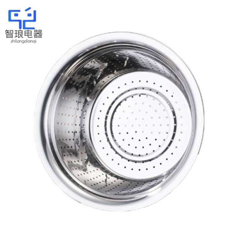 万允 加厚不锈钢米筛沥水盆密孔篮洗菜盆36cm/个