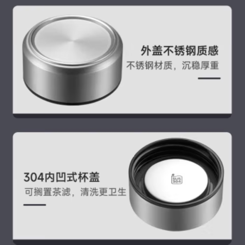 苏泊尔(SUPOR) KCG38AZ10 双层耐热玻璃杯C-流光银 380ml高清大图