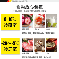 德玛仕 DEMASHI 商用风冷四门冰柜 立式冷冻 冷柜不锈钢冰箱厨房电器 四门全冷冻LD1.0L4W