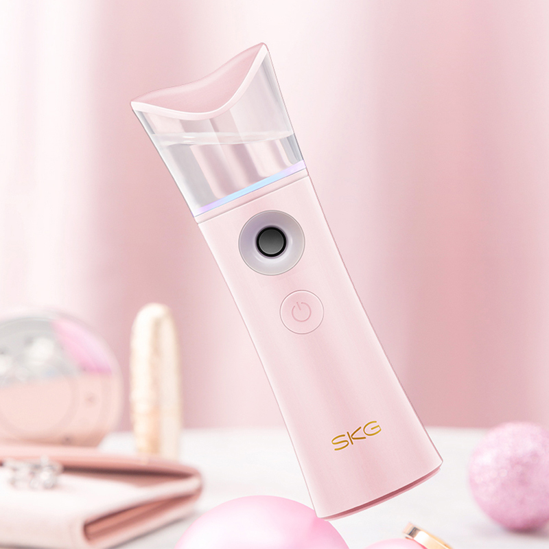 SKG 3304纳米喷雾补水仪冷喷雾器家用大水箱 爽肤水定制彩灯便携手持保湿加湿 补水仪