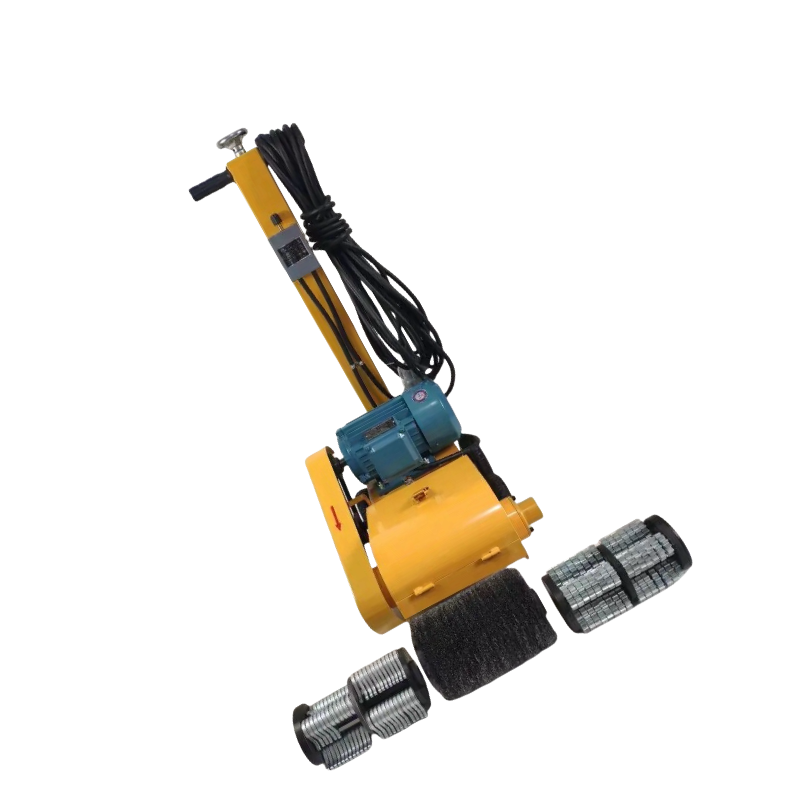 WAO电动除锈机KC-120推式220v 除锈剂+(打磨片+磨光钢丝轮备用各1套)高清大图