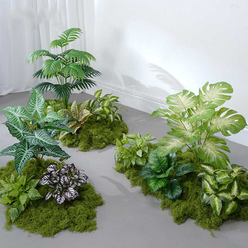 环孤 仿真绿植装饰植物 长60x宽40x高70cm BY60-4高清大图