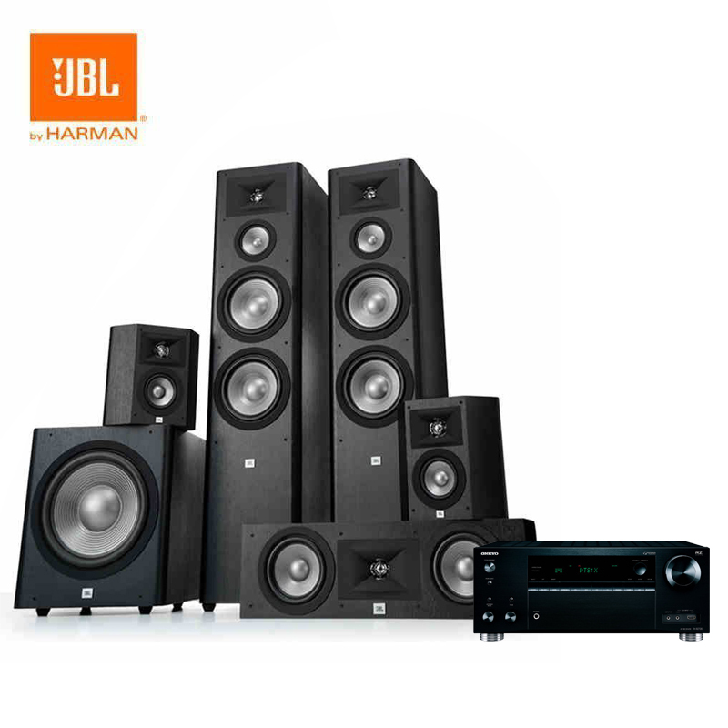 JBL Studio 290BK套装+ TX-RZ720 5.1声道木质落地式/HIFI/发烧级/高保真家庭影院组合