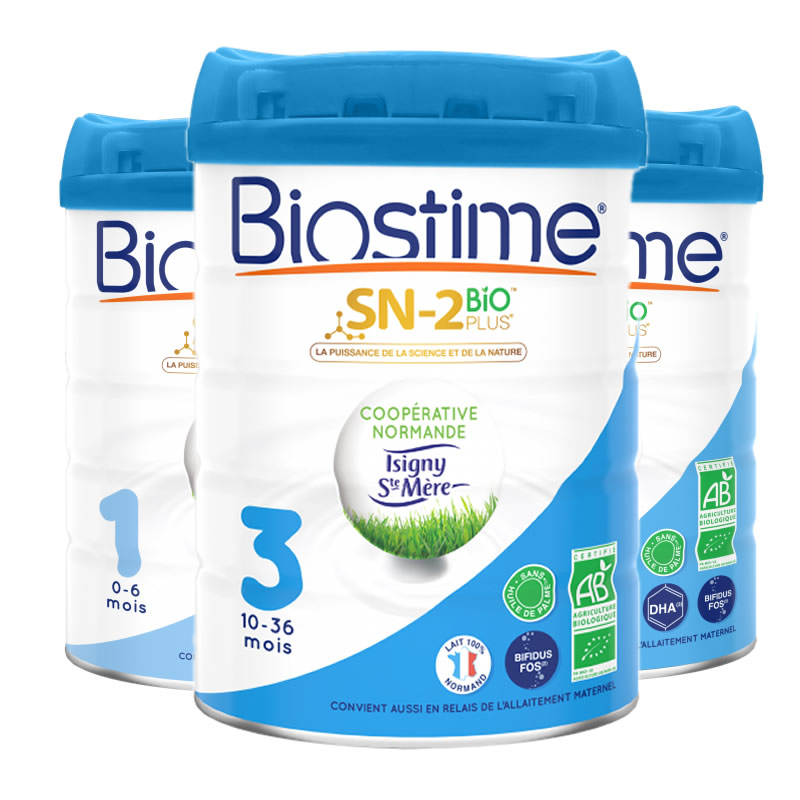 海外直邮-2罐装-法国进口澳洲版Biostime合生元蓝精灵有机配方奶粉1段(0-6个月)800g高清大图