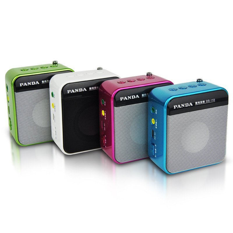 熊猫(PANDA) DS-110插卡小音响老人老年人收音机迷你手机电脑音箱U盘随身听播放器听歌机音箱 白色