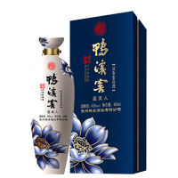 国产白酒 贵州正品 52度鸭溪窖蓝美人 浓香型白酒 500ml 礼盒装 正品