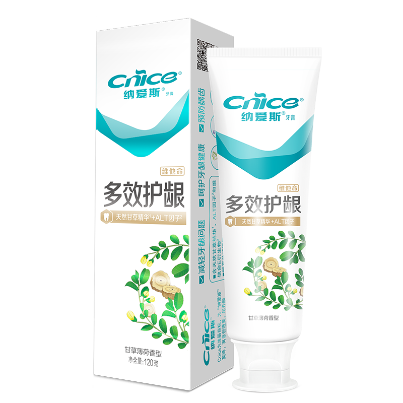 纳爱斯 护龈牙膏本草薄荷香型 N2(规格:120g*1支)