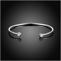 B278Women Silver Bracelet女生饰品开口手镯可节镀925纯银复古320