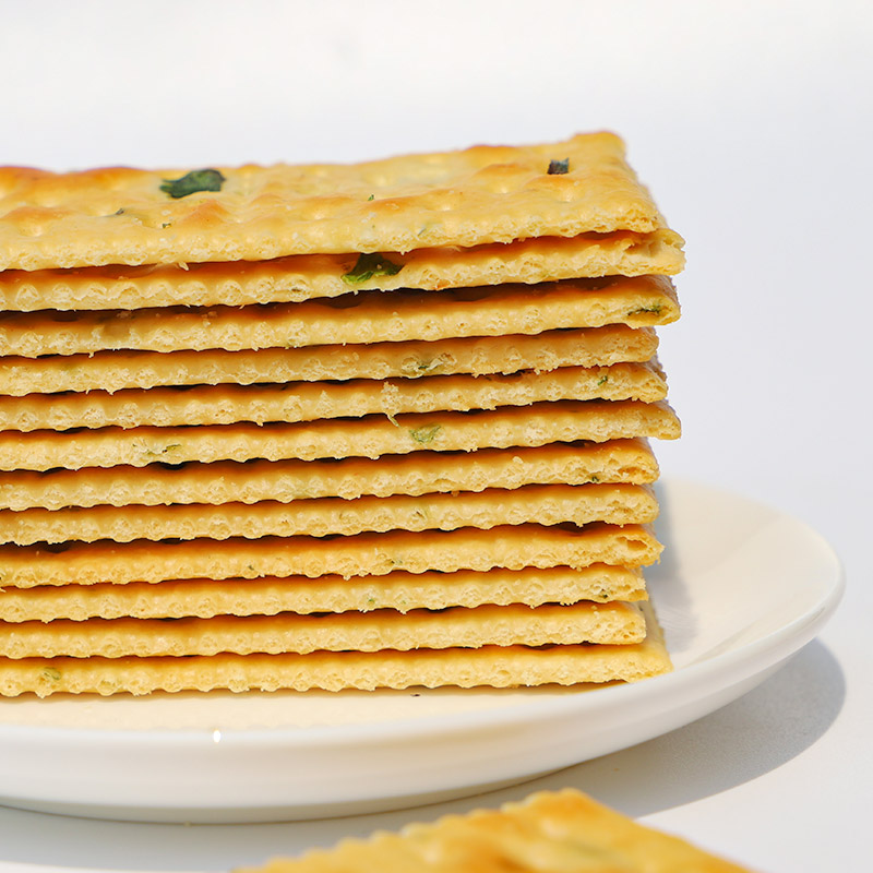唛兆香葱苏打饼干整箱 葱香咸味梳打饼小零食小吃彩盒装高清大图