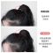 假发女短卷发马尾 抓夹式大波浪逼真中长短款假发马尾短马尾辫子 短卷马尾[绑带款]-深棕色
