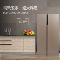 【二手99新】美的 BCD-598WKPZM(E) 阳光米 风冷无霜 家用 大容量 对开多维 变频电冰箱 优惠品