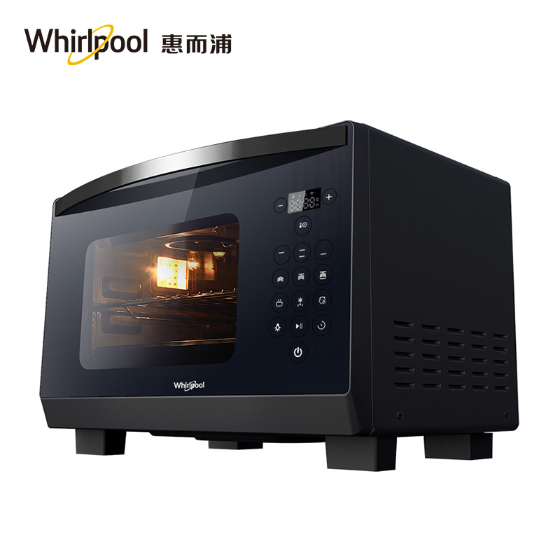 美国惠而浦(whirlpool)蒸汽烤箱WTO-CS251T 多功能菜单 25L大容量 蒸烤箱家用台式蒸汽电烤箱炉二合一