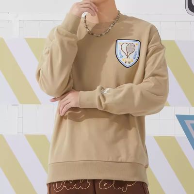 彪马(PUMA)卫衣男装新款时尚印花休闲运动服透气舒适圆领套头衫625802-83 ZP 625802-83/卡其 L