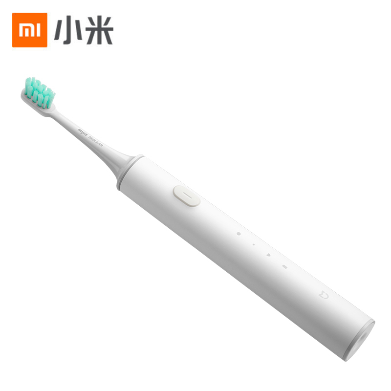 小米(MI)电动牙刷T500 MES601 米家防水成人充电式磁悬浮声波震动式 31000转/分 象牙白 清洁美白小帮
