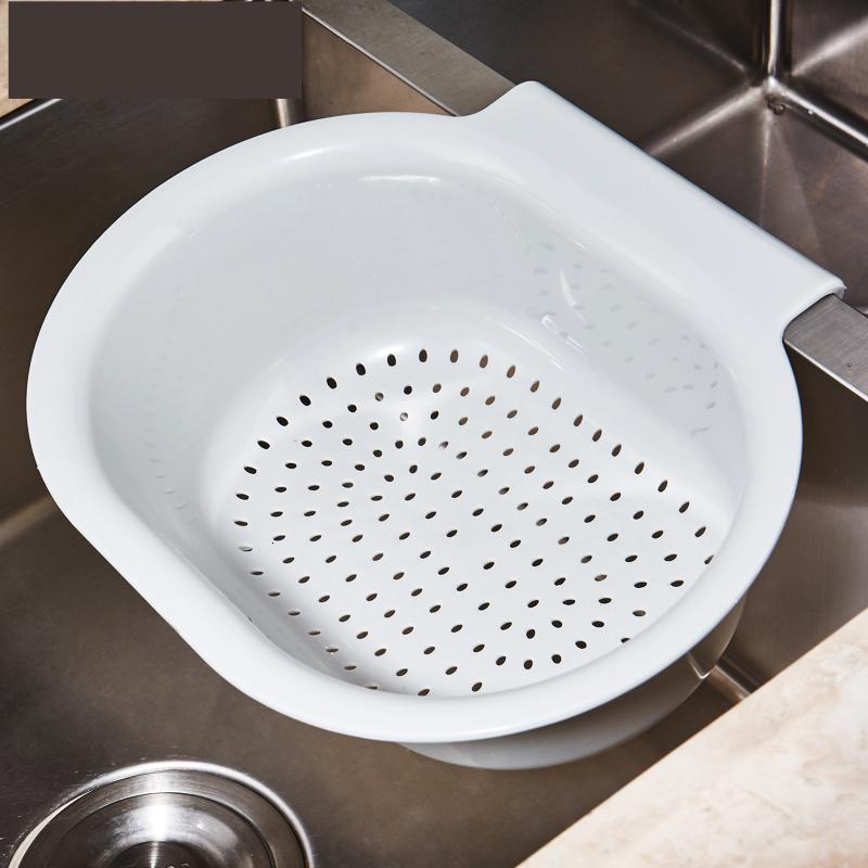 厨房水沥水篮ciaa洗菜盆水池架洗碗淘剩菜滴水漏水盆筐餐具塑料沥水篮