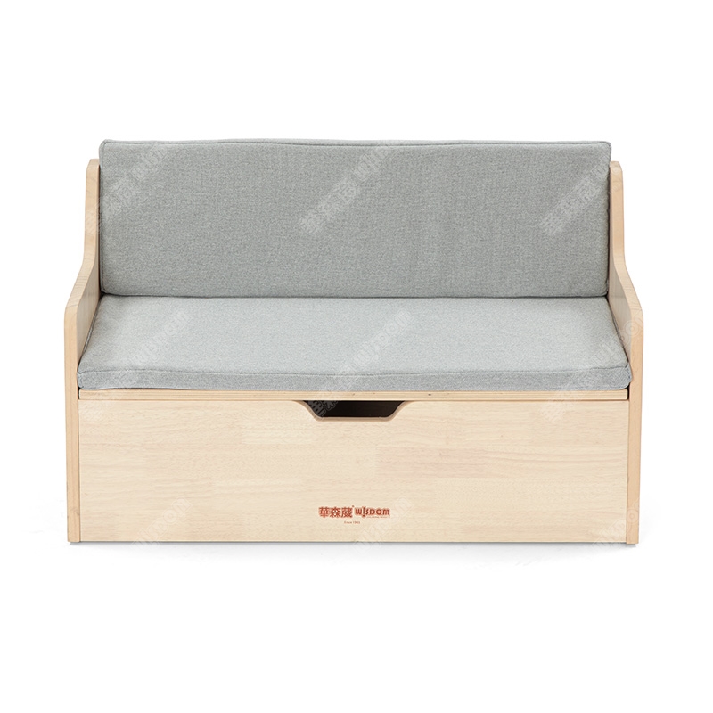 华森葳儿童家具 新泰迪贵族单人沙发 双人沙发 皇室森林-储藏沙发高清大图