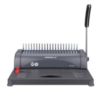 标拓 三木手动装订机SZ9012 夹条标书合同 财务打孔 梳式文件打孔器