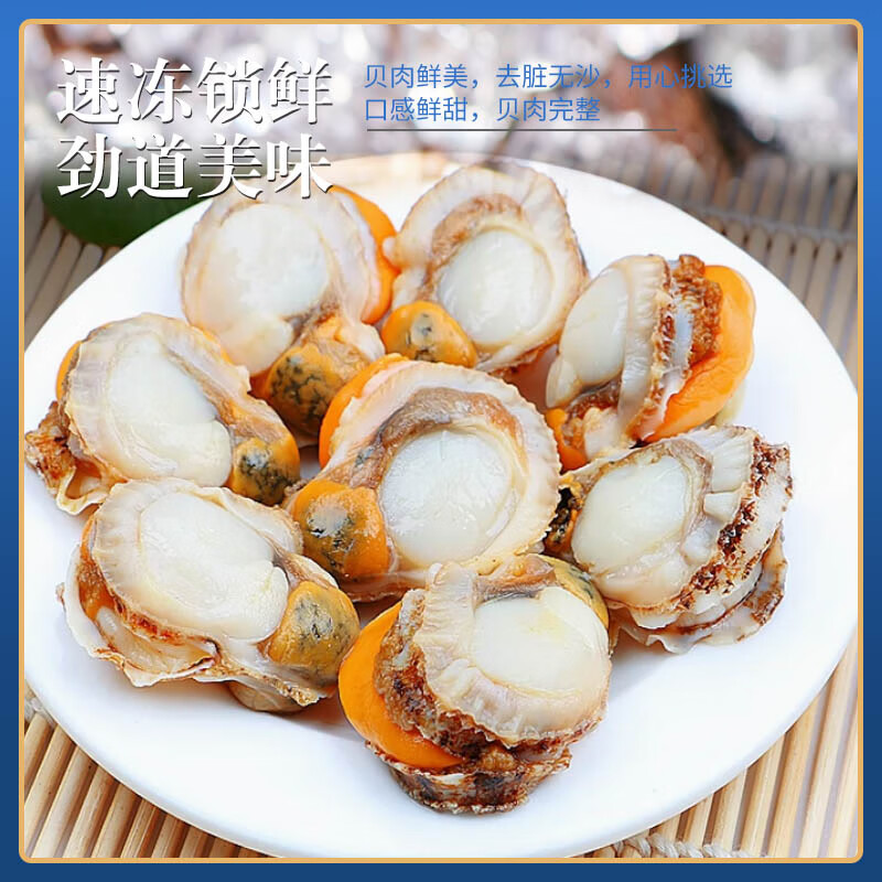 扇贝肉 袋装500g高清大图