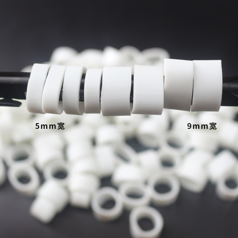 白色橡皮筋手机数据线牛皮筋皮套橡胶圈白电线橡皮筋宽usb线皮圈|1斤直径15X宽9X厚1.2mm850条