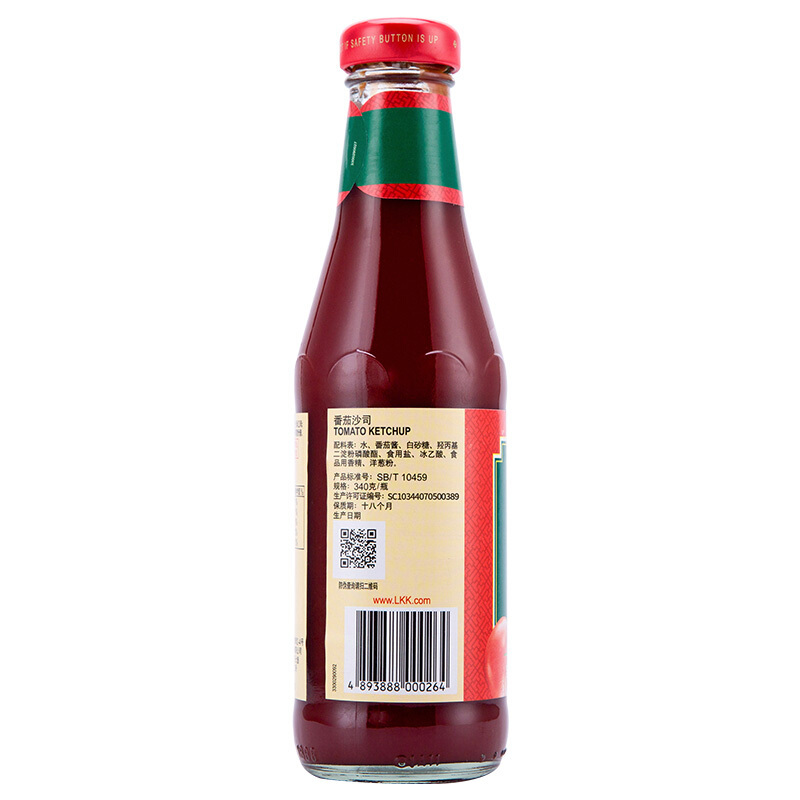 李锦记 调味酱 番茄沙司 意面薯条蘸酱 340g