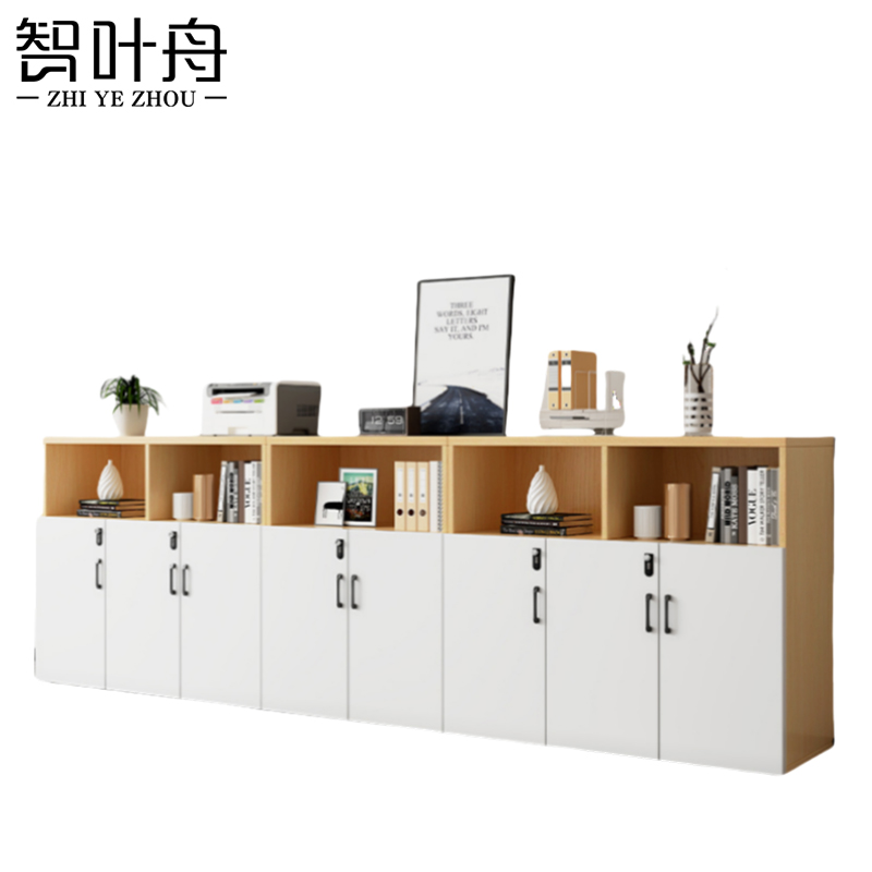 智叶舟矮柜文件柜八门柜320*40*109cm台高清大图