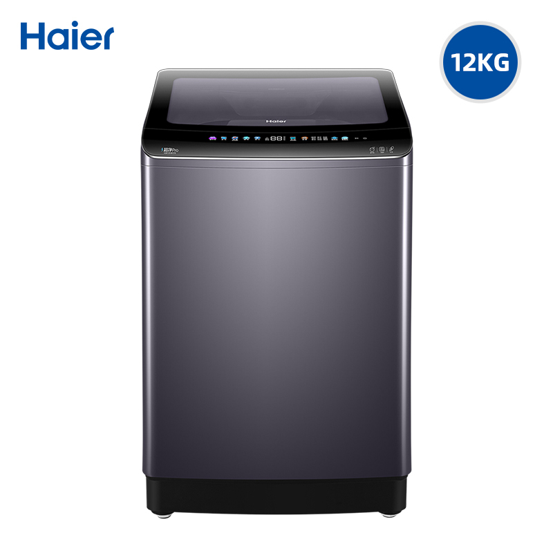 海尔haier洗衣机波轮12公斤全自动幂动力家用直驱变频紫外杀菌洗脱