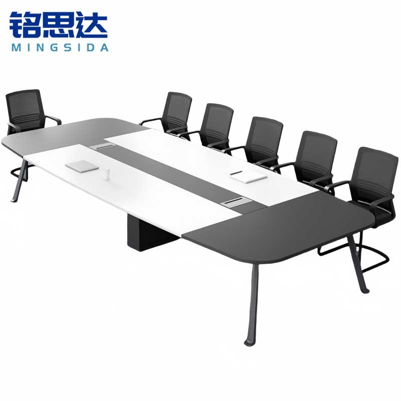 铭思达长条桌会议桌2.4米张高清大图