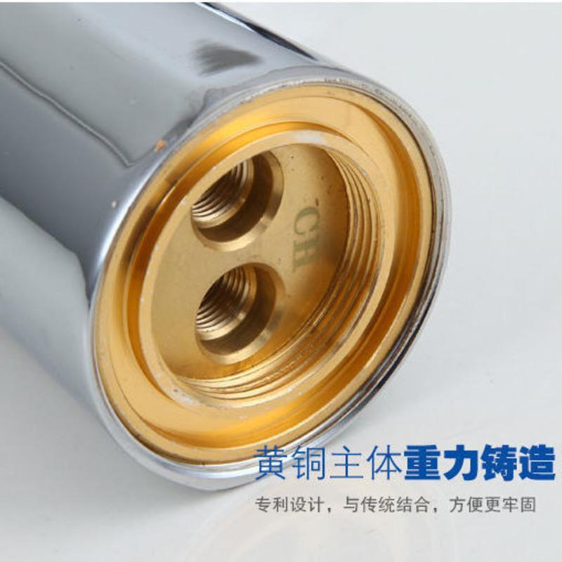 洗脸盆水龙头冷热家用台盆铜冷热水龙头开关面盆洗脸盆单冷水龙头 龙头带配件(不含进水管) (单冷)加厚款