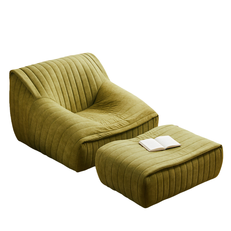 铭思达懒人沙发带脚踏套高清大图