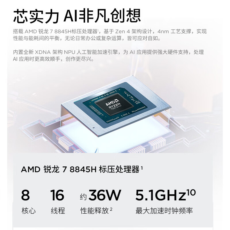 ThinkPad联想ThinkBook 14 2024 AI全能本 锐龙R7-8845H 14英寸轻薄办公笔记本电脑(32G 1T 2.8K 120Hz)
