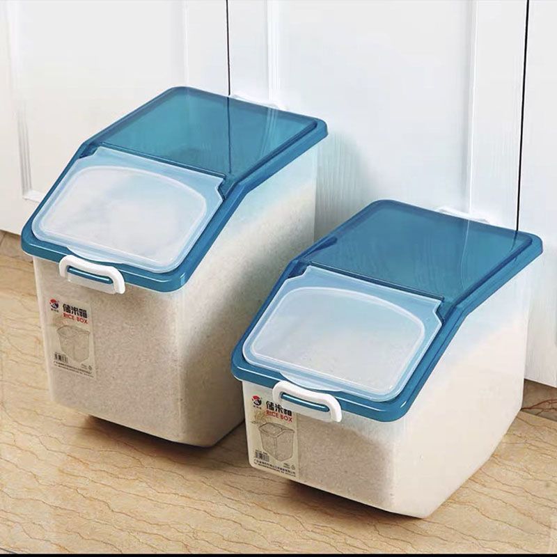 家用防潮防虫20斤30斤50斤米缸10kg密封面粉装米桶储米箱米面收纳 15