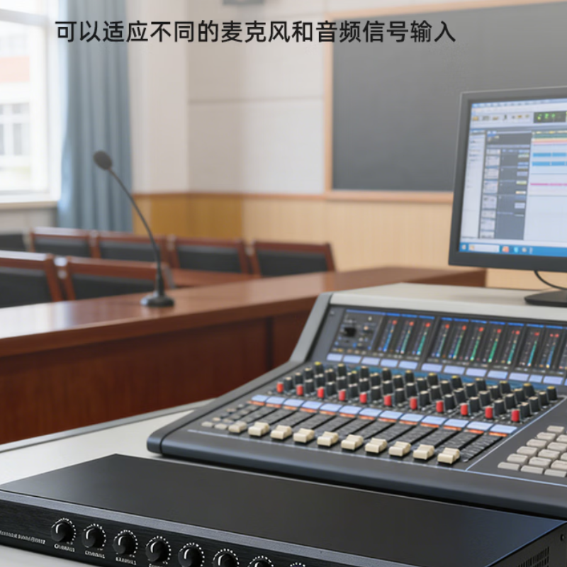 唯舒 WS-JX08 智能话筒集线器8路混音器48V幻象电压供电通道调节音频分配器支持扩展串联麦克风八路高清大图