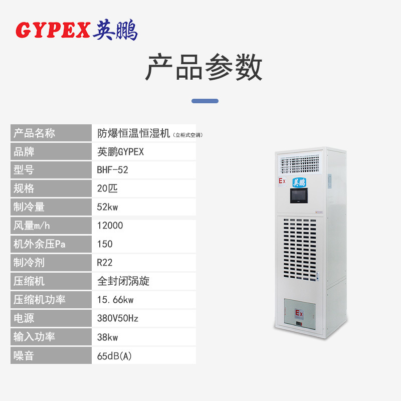英鹏(GYPEX) BHF-52 柜机空调 防爆恒温恒湿空调 20匹(G)